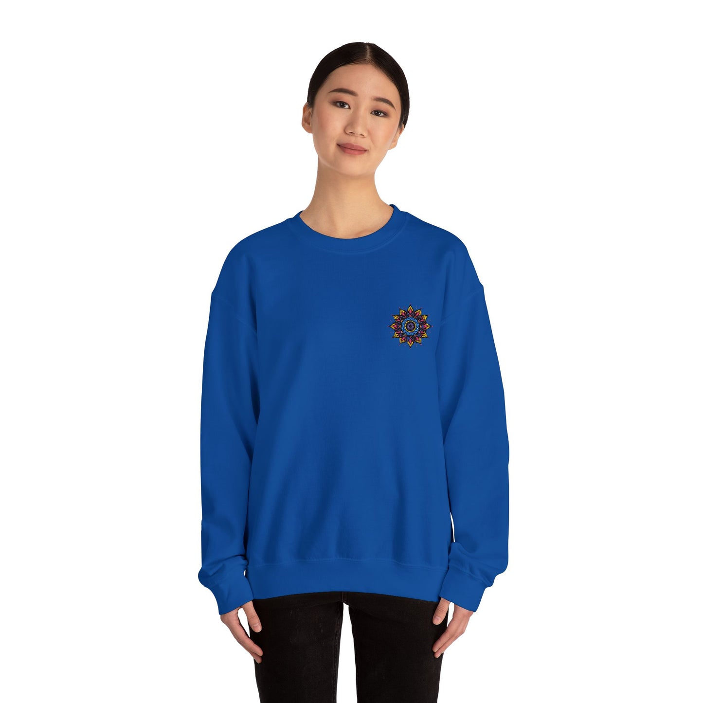 Sunshine Vibes Unisex Crewneck Sweatshirt – Cozy Heavy Blend for Everyday Comfort - cosmic