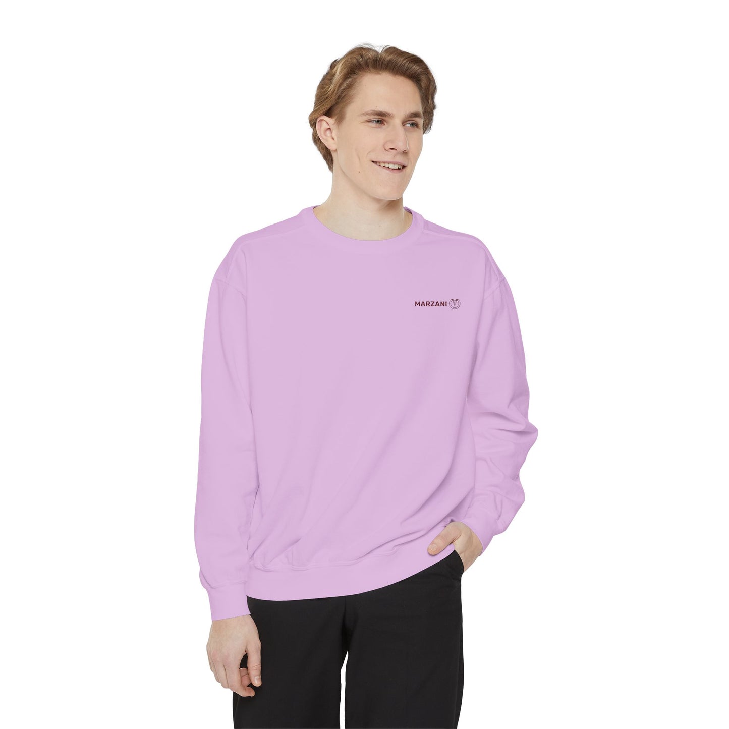 Marzani Unisex Garment-Dyed Sweatshirt - Casual Comfort for Every Occasion