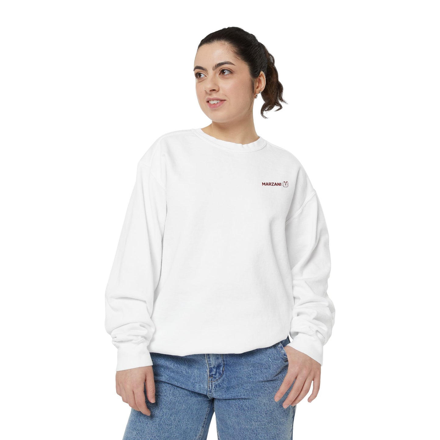 Marzani Unisex Garment-Dyed Sweatshirt - Casual Comfort for Every Occasion