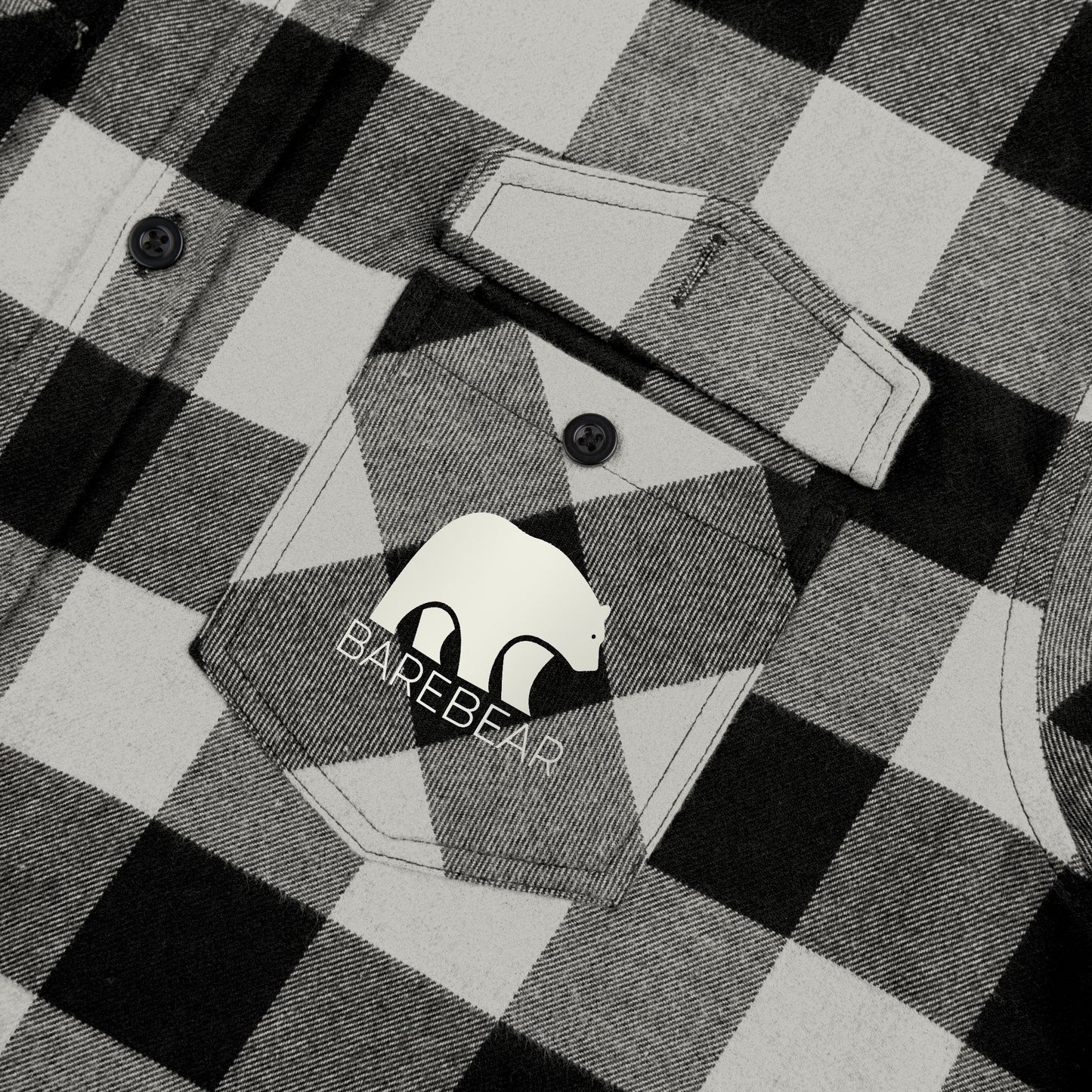 BareBear Cozy Unisex Flannel Shirt -