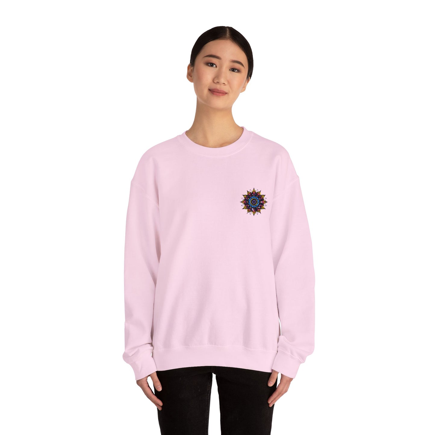 Sunshine Vibes Unisex Crewneck Sweatshirt – Cozy Heavy Blend for Everyday Comfort - cosmic