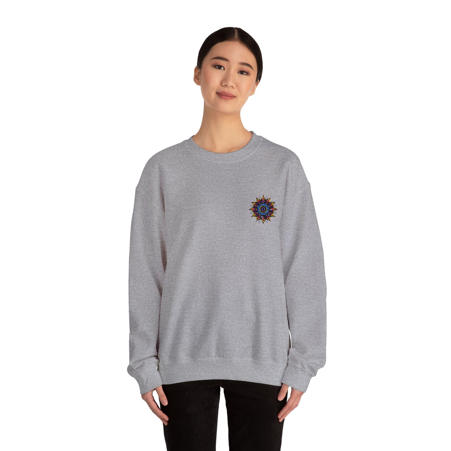 Sunshine Vibes Unisex Crewneck Sweatshirt – Cozy Heavy Blend for Everyday Comfort - cosmic