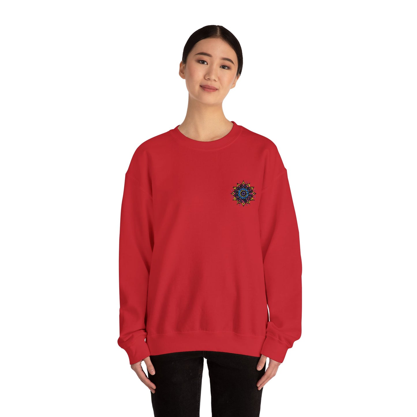 Sunshine Vibes Unisex Crewneck Sweatshirt – Cozy Heavy Blend for Everyday Comfort - cosmic