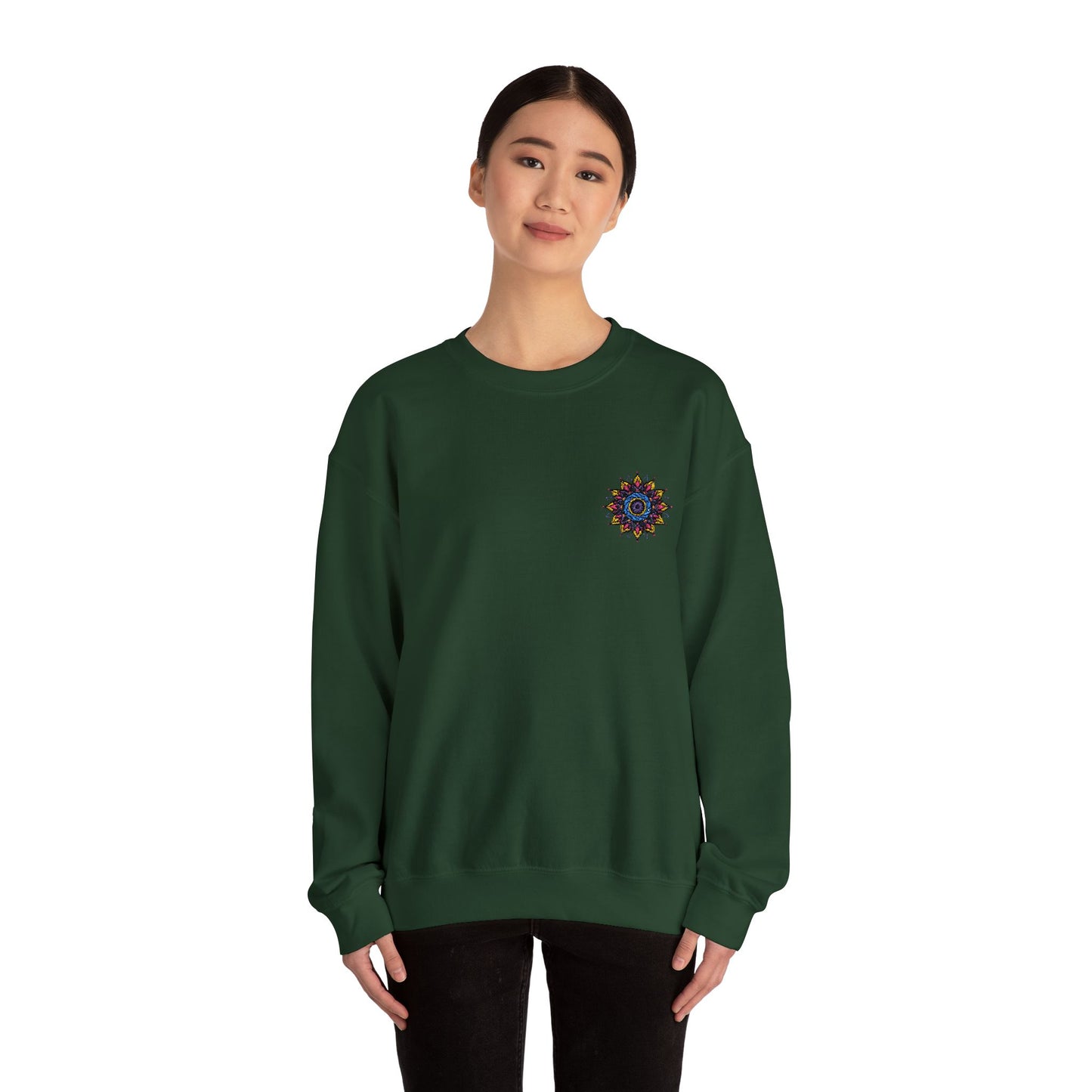 Sunshine Vibes Unisex Crewneck Sweatshirt – Cozy Heavy Blend for Everyday Comfort - cosmic