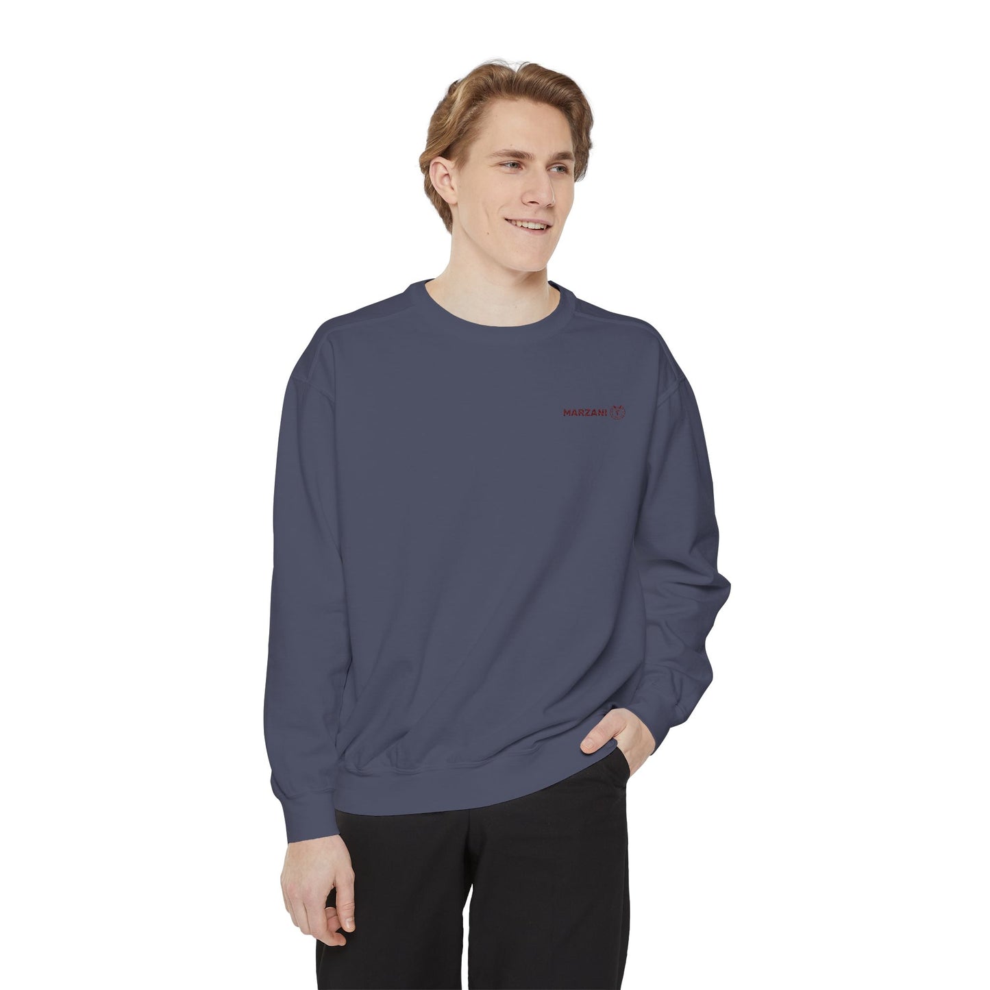 Marzani Unisex Garment-Dyed Sweatshirt - Casual Comfort for Every Occasion