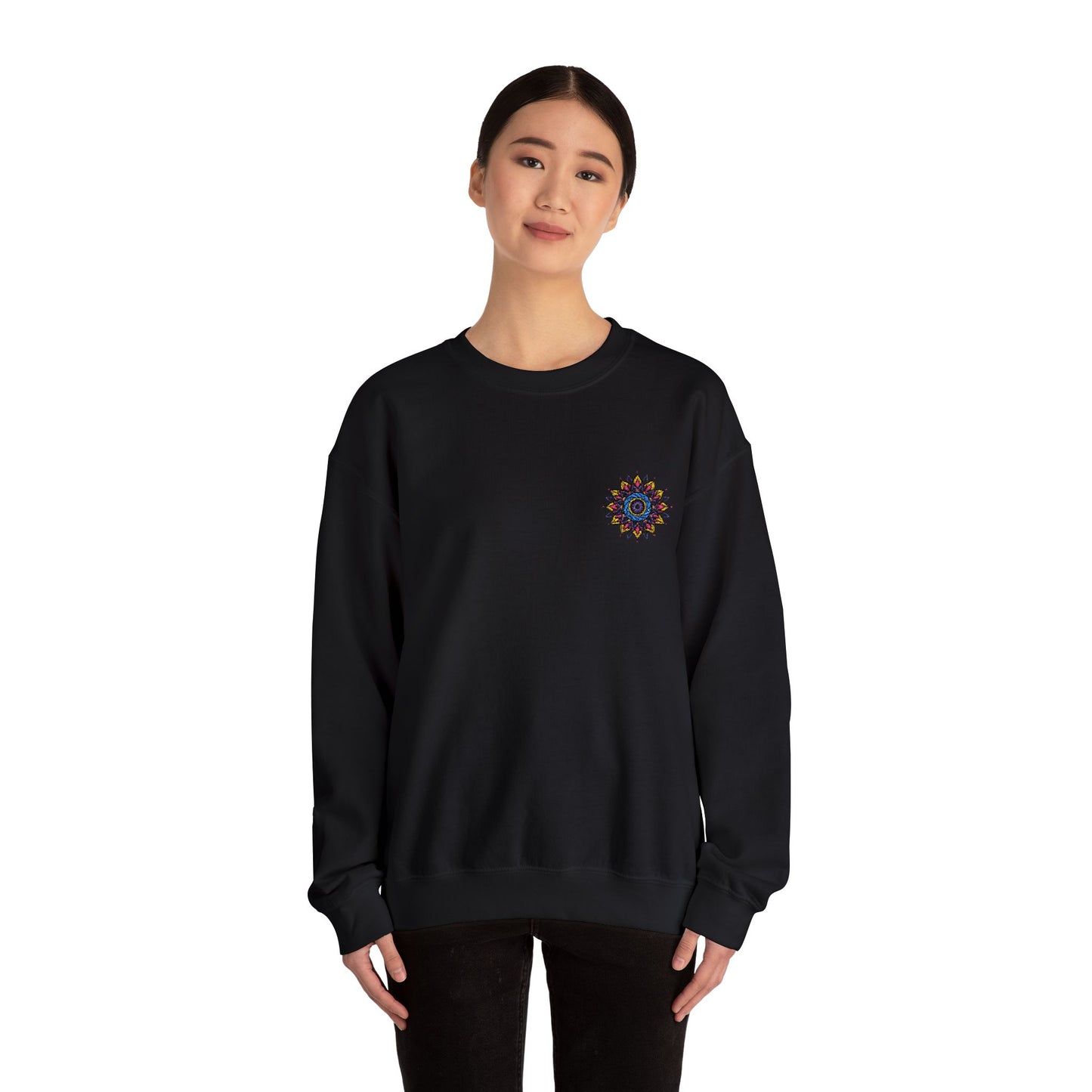 Sunshine Vibes Unisex Crewneck Sweatshirt – Cozy Heavy Blend for Everyday Comfort - cosmic