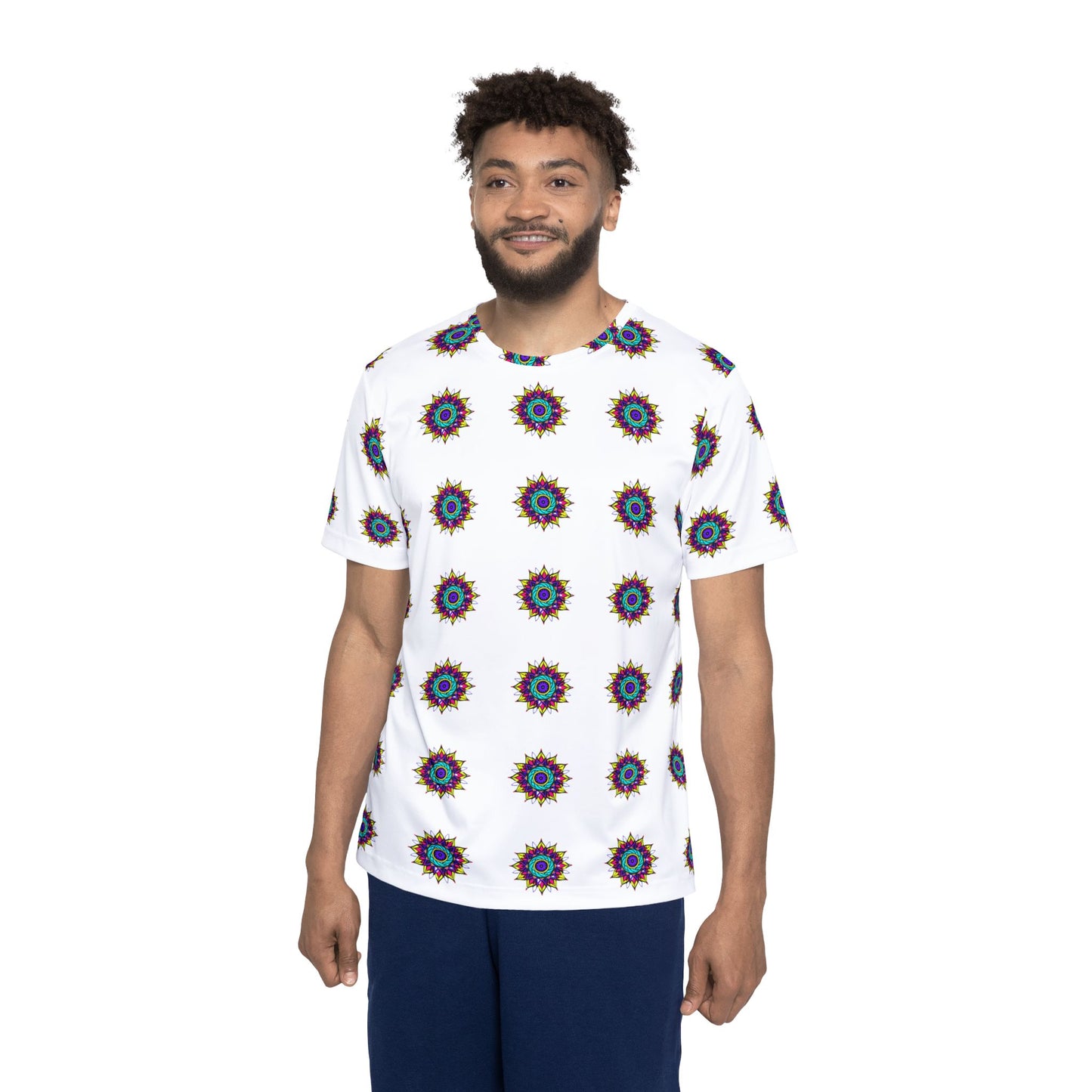Vibrant Patterned Men's Sports Jersey, Athletic Tee, Casual Outing Shirt, Festival Wear, Game Day Jersey, Gift for Sports Fans