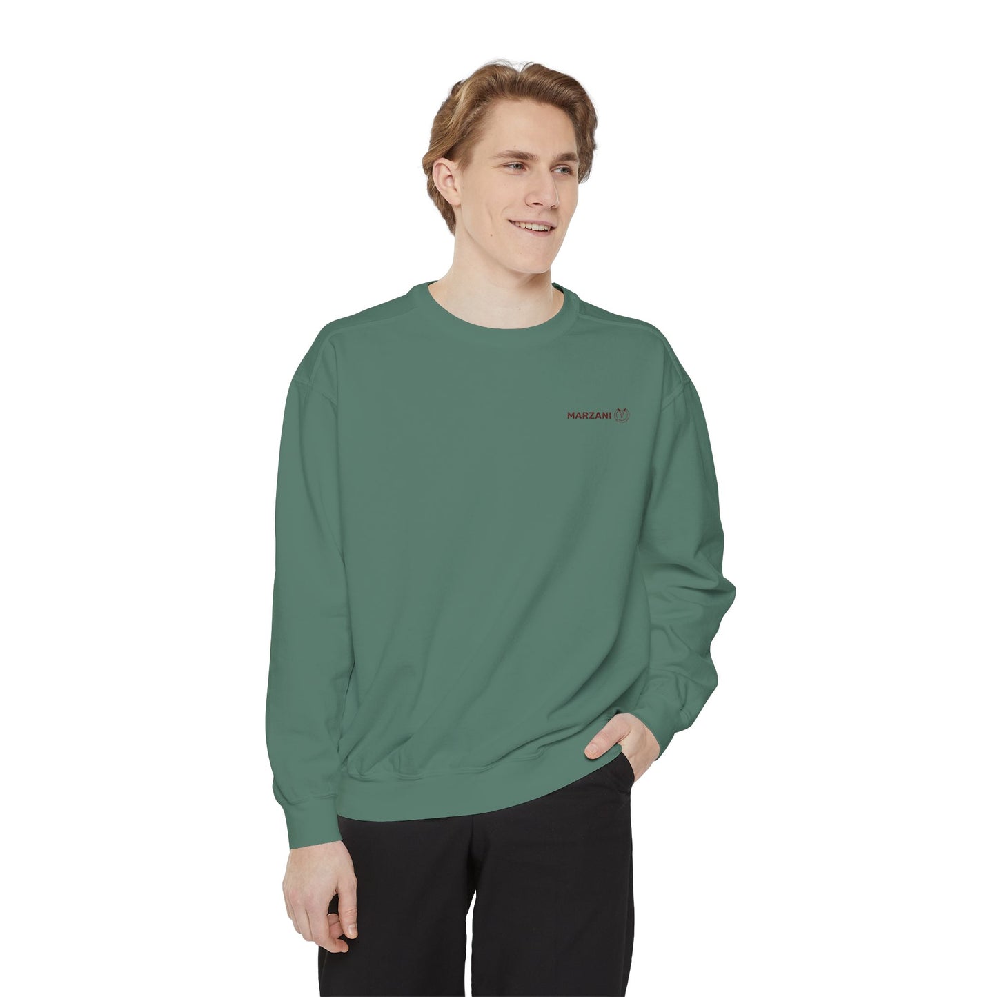 Marzani Unisex Garment-Dyed Sweatshirt - Casual Comfort for Every Occasion