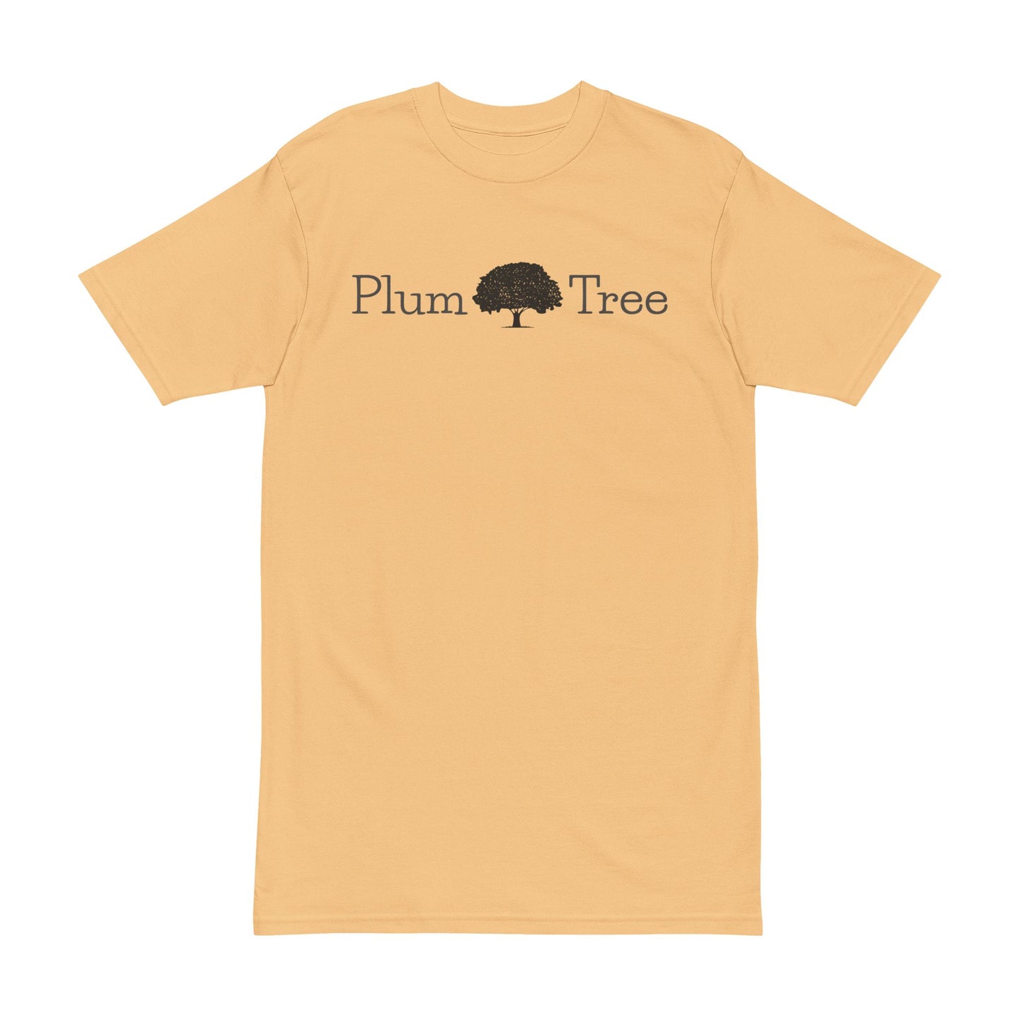 Plum Tree Men's Heavyweight Tee - Nature Inspired Graphic Shirt, Gift for Nature Lovers, Casual Outfit, Eco-Friendly Style, Unique Gift Idea