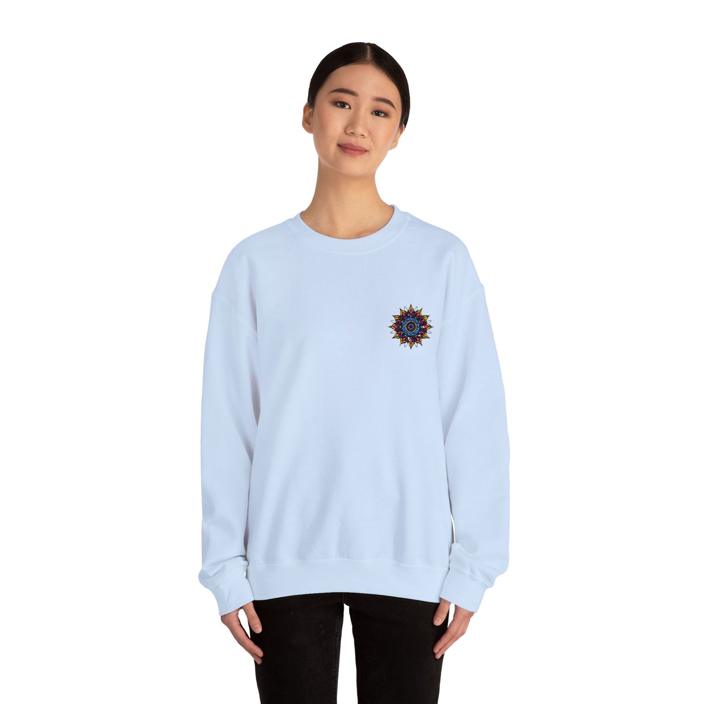 Sunshine Vibes Unisex Crewneck Sweatshirt – Cozy Heavy Blend for Everyday Comfort - cosmic