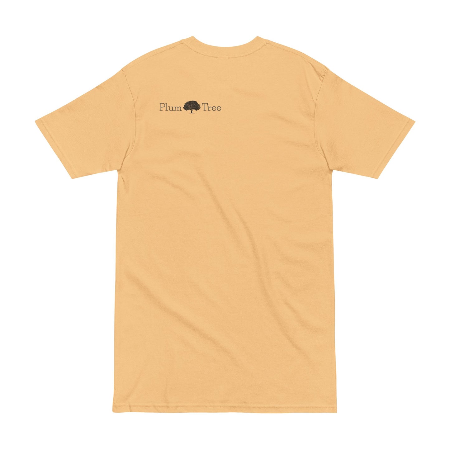 Plum Tree Men's Heavyweight Tee - Nature Inspired Graphic Shirt, Gift for Nature Lovers, Casual Outfit, Eco-Friendly Style, Unique Gift Idea