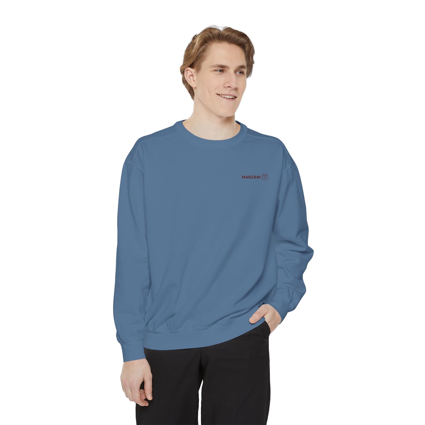 Marzani Unisex Garment-Dyed Sweatshirt - Casual Comfort for Every Occasion