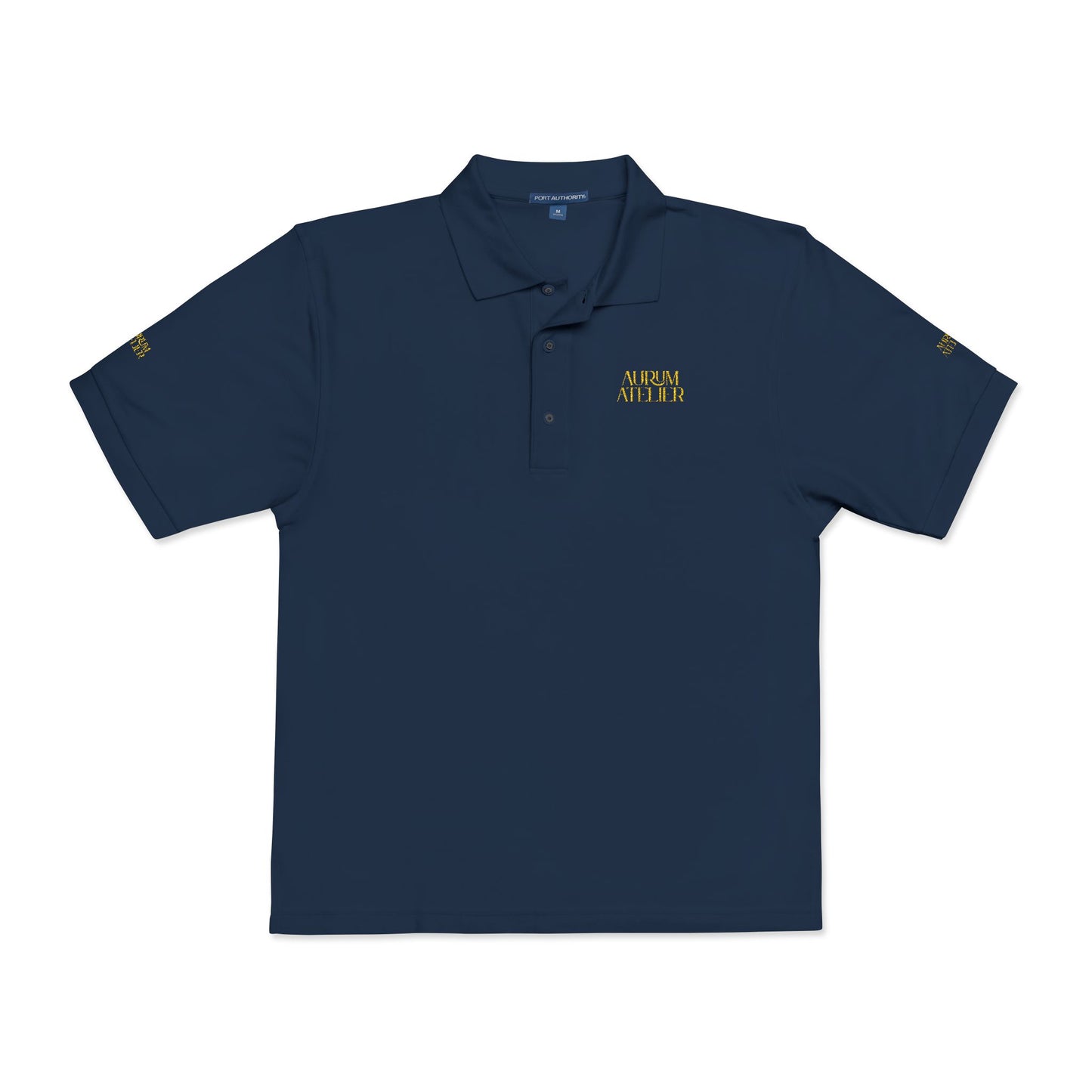 AURUM ATELIER Embroidered Unisex Polo Shirt - Stylish & Versatile for Any Occasion