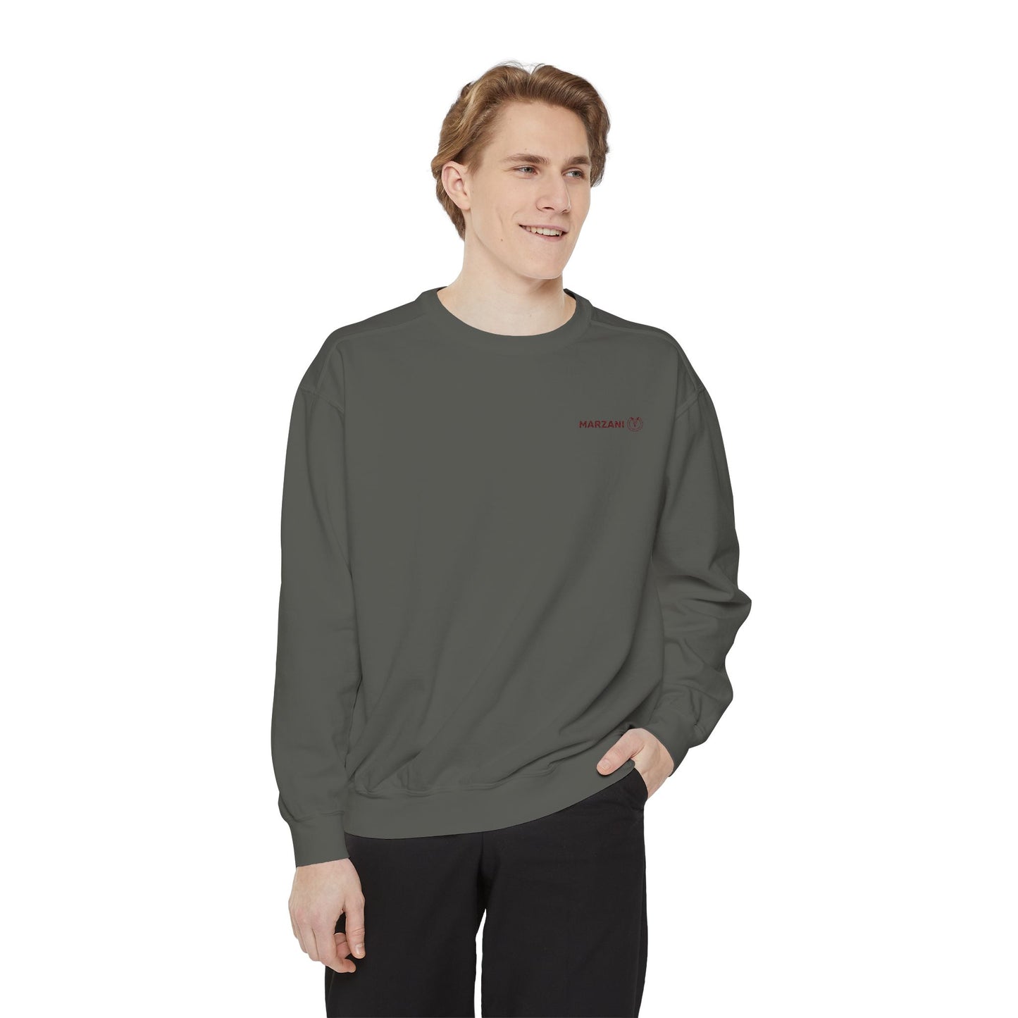 Marzani Unisex Garment-Dyed Sweatshirt - Casual Comfort for Every Occasion