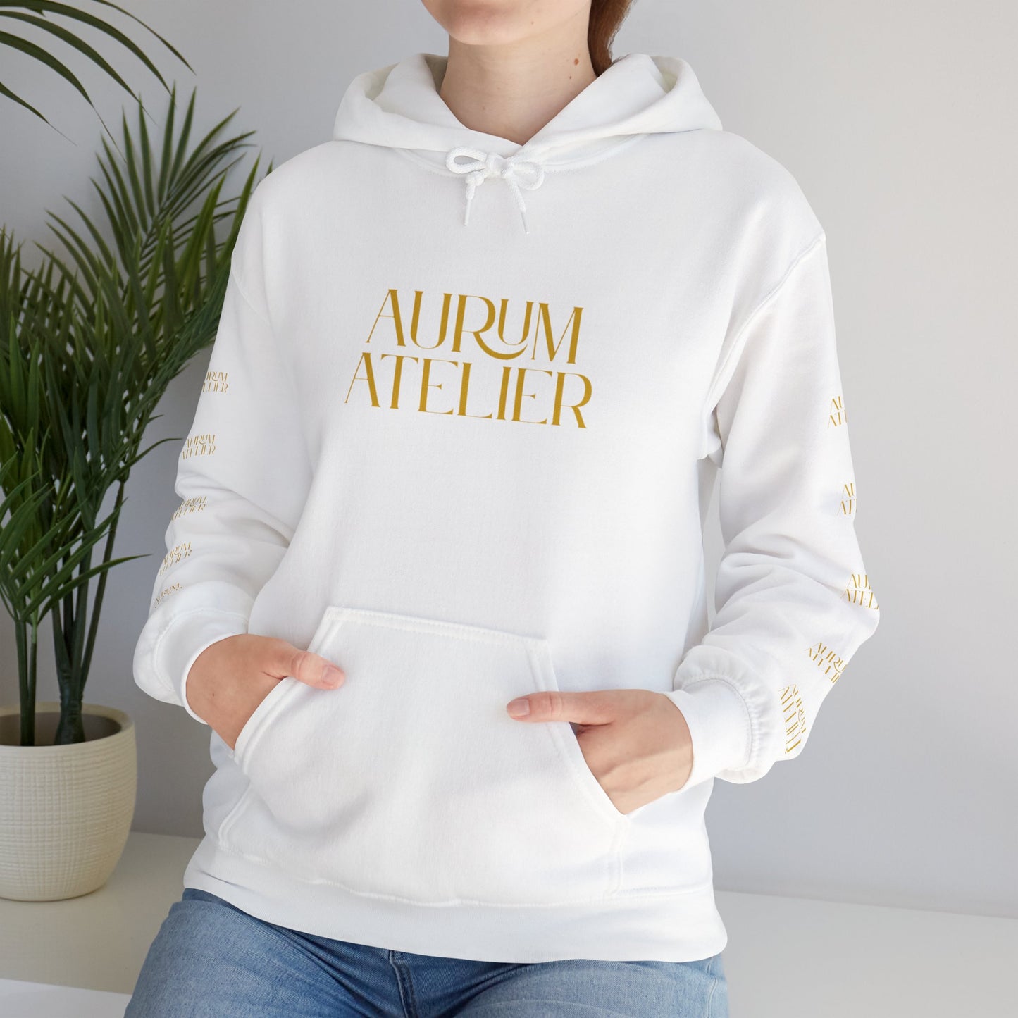 AURUM ATELIER Unisex Heavy Blend Hoodie - Cozy Fashion Statement Sweatshirt