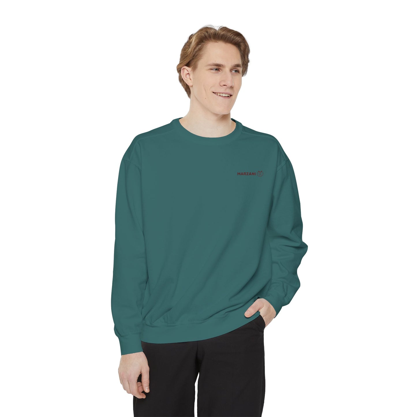 Marzani Unisex Garment-Dyed Sweatshirt - Casual Comfort for Every Occasion