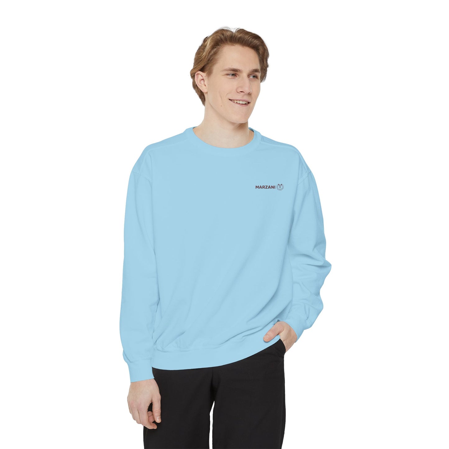 Marzani Unisex Garment-Dyed Sweatshirt - Casual Comfort for Every Occasion