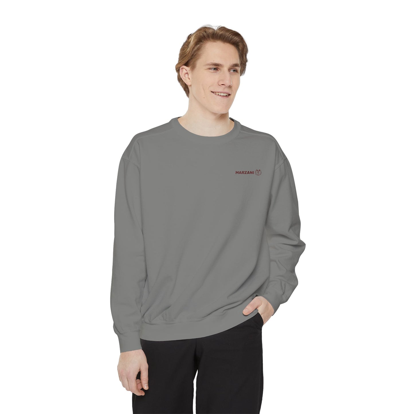 Marzani Unisex Garment-Dyed Sweatshirt - Casual Comfort for Every Occasion