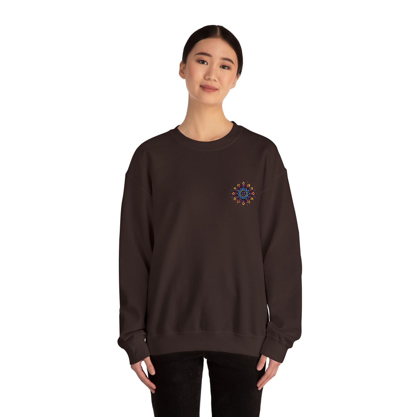 Sunshine Vibes Unisex Crewneck Sweatshirt – Cozy Heavy Blend for Everyday Comfort - cosmic