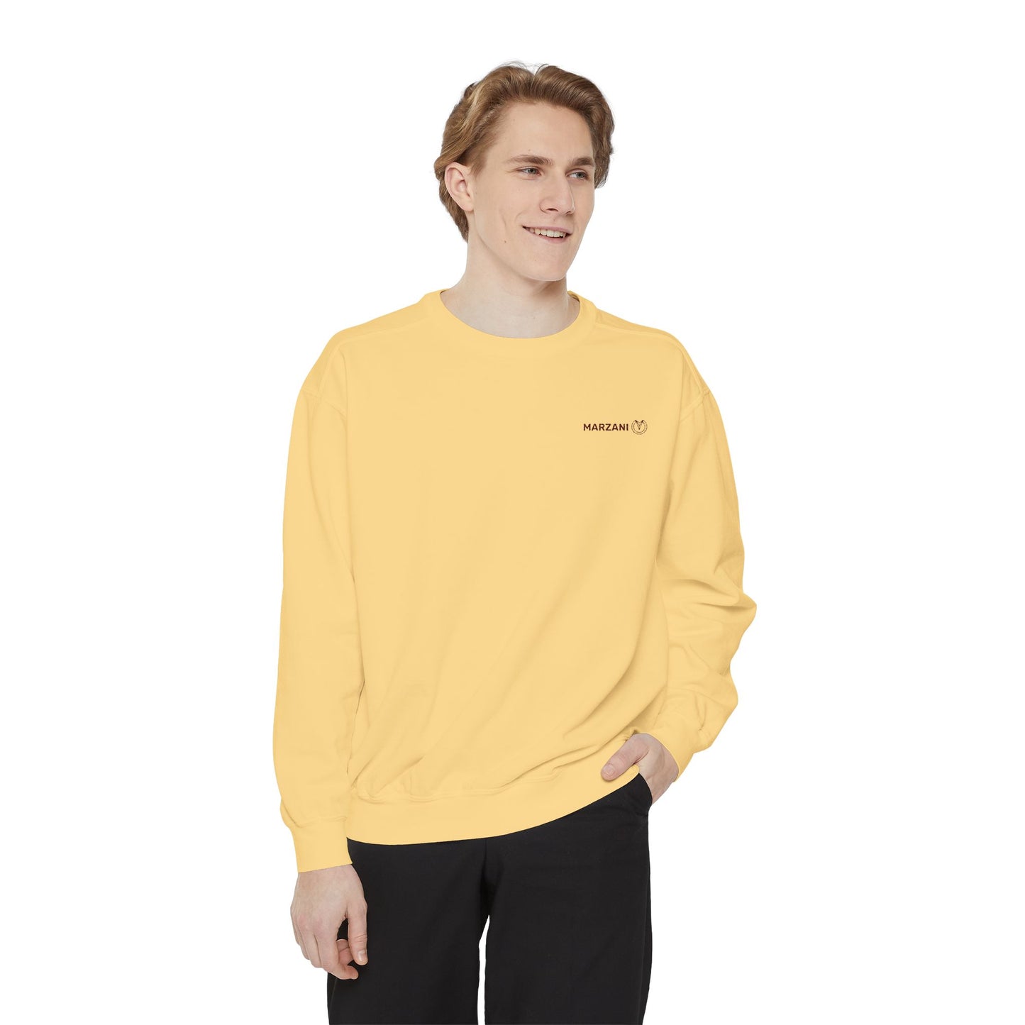 Marzani Unisex Garment-Dyed Sweatshirt - Casual Comfort for Every Occasion