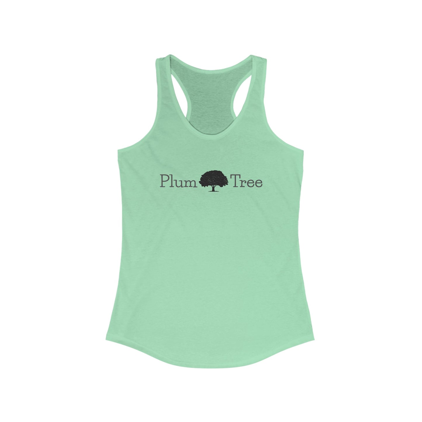 Plum Tree Women's Racerback Tank, Summer Essentials, Fitness Apparel, Gift for Her, Eco-Friendly Clothing