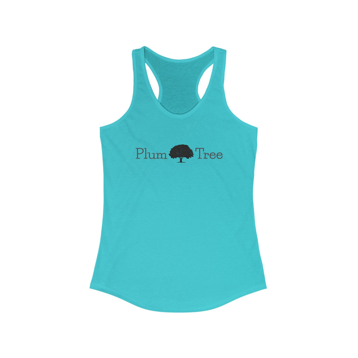 Plum Tree Women's Racerback Tank, Summer Essentials, Fitness Apparel, Gift for Her, Eco-Friendly Clothing