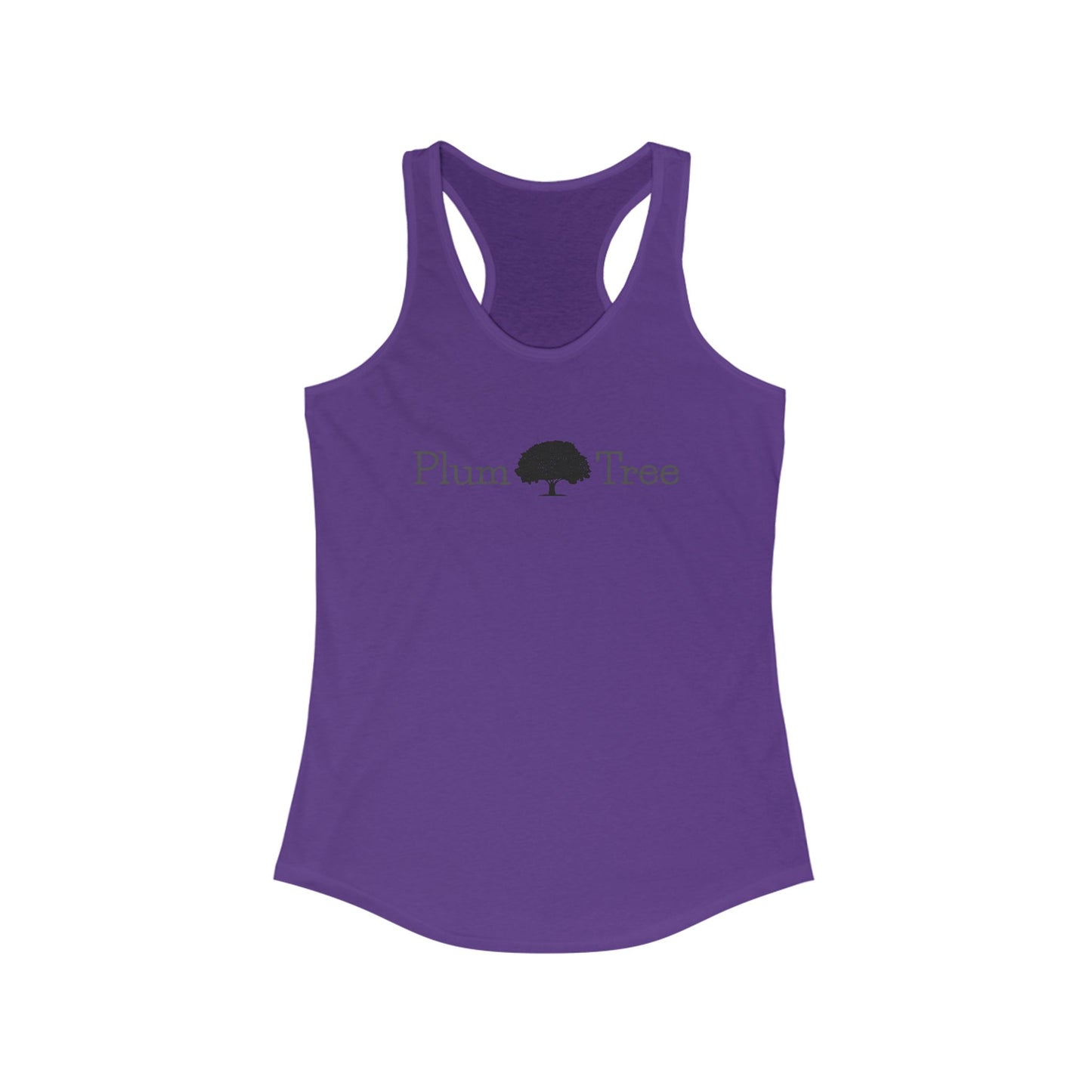 Plum Tree Women's Racerback Tank, Summer Essentials, Fitness Apparel, Gift for Her, Eco-Friendly Clothing