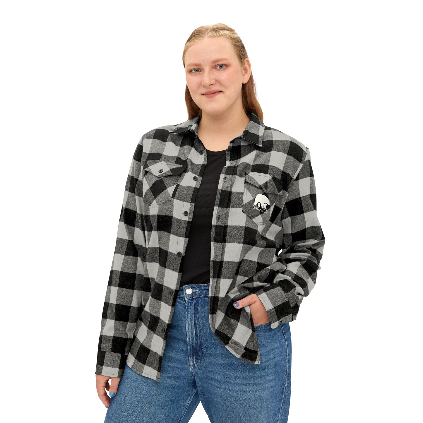 BareBear Cozy Unisex Flannel Shirt -