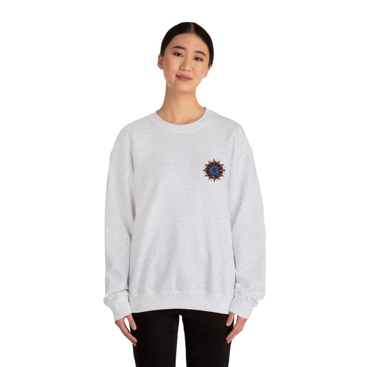 Sunshine Vibes Unisex Crewneck Sweatshirt – Cozy Heavy Blend for Everyday Comfort - cosmic