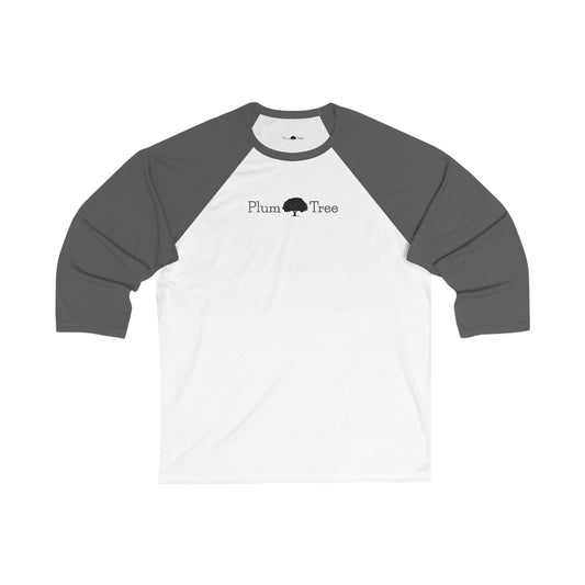 Plum Tree Unisex Baseball Tee with Plum Tree Design, Casual Graphic Shirt, Sportswear Gift, Fall Apparel, Unisex Trendy Top