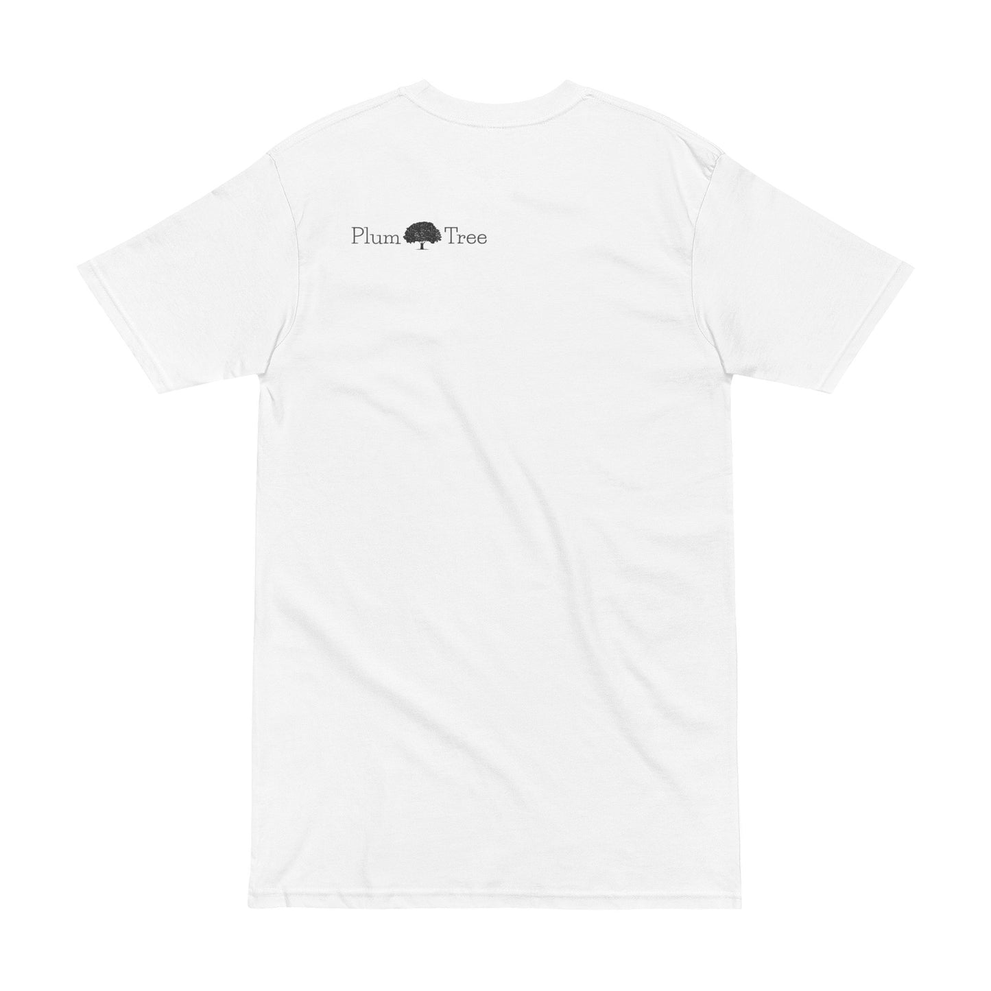 Plum Tree Men's Heavyweight Tee - Nature Inspired Graphic Shirt, Gift for Nature Lovers, Casual Outfit, Eco-Friendly Style, Unique Gift Idea