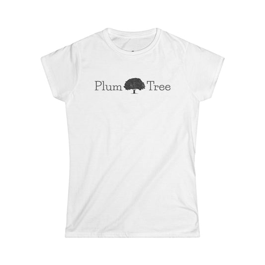 Plum Tree Women's Softstyle Tee, Casual Shirt, Nature Lover Gift, Eco-friendly Fashion, Summer Wardrobe Essential