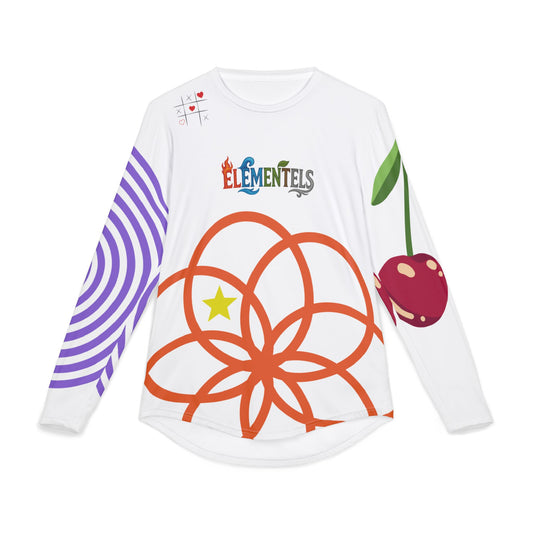 Elementals Men's UV Protection Long Sleeve Shirt - Stylish Summer Shirt with Floral & Cherry Design