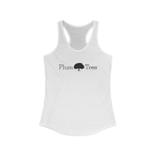 Plum Tree Women's Racerback Tank, Summer Essentials, Fitness Apparel, Gift for Her, Eco-Friendly Clothing